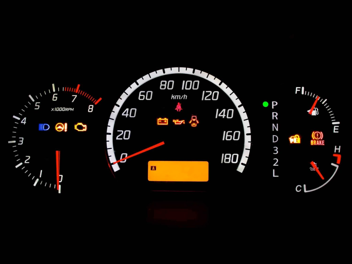 Digital dashboard showing car insurance policy options with a secure lock icon